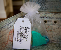 Favor bags+ salutation